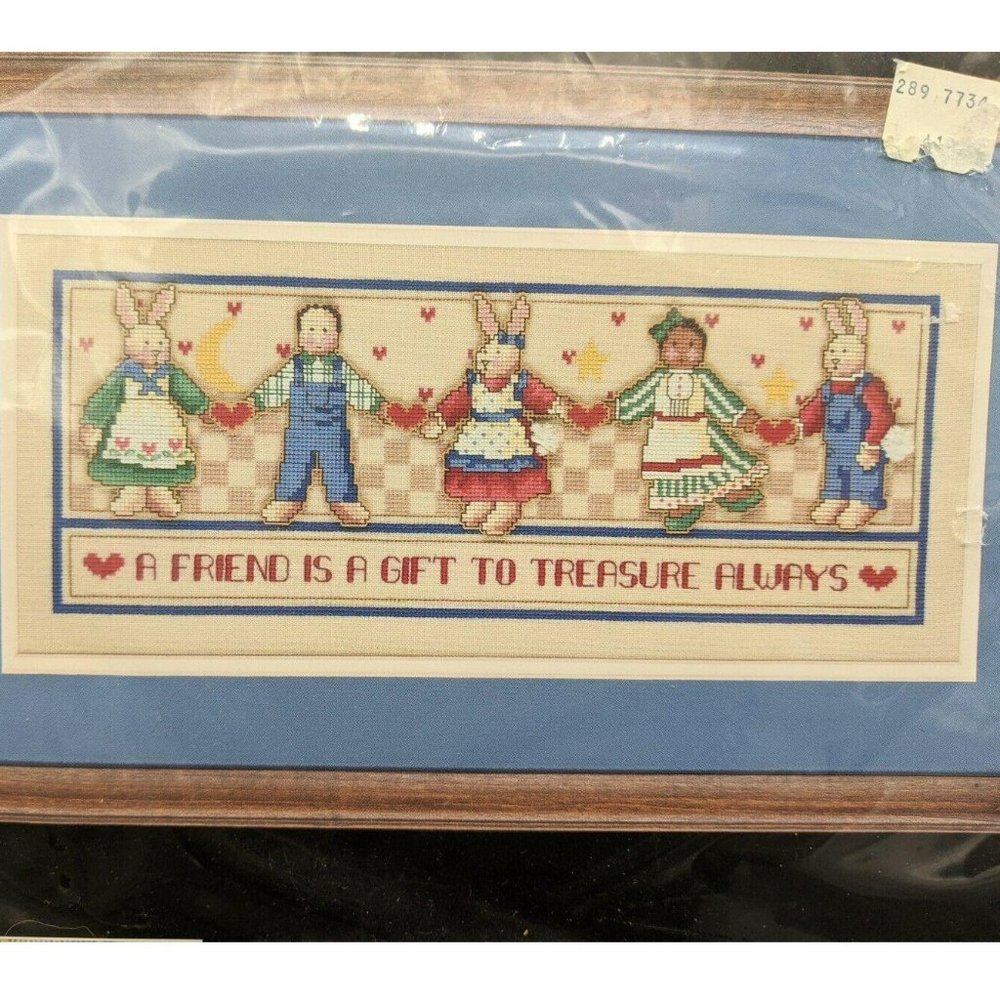 Counted Cross Stitch Kit Treasure a Friend VTG